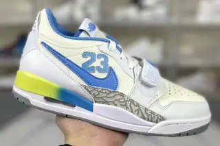 Jordan Legacy 312 Low Basketball Shoes White Blue (JORDAN-136)