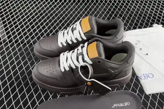 Off-White Out Of Office Low-Top Skate Shoes Black (OFF-WH-28)