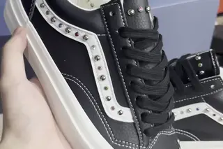 Vans Old Skool 36 Pearl Low-Top Canvas Sneakers Black White