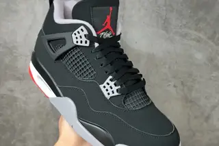 Jordan 4 Retro 2026 Low-Top Basketball Shoes Black Red
