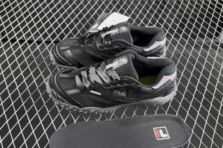 Fila Pebble Low-Top Running Shoes Black Grey Pink