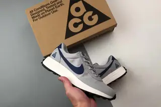 Nike Ldv ACG Low-Top Trail Running Shoes Grey Blue
