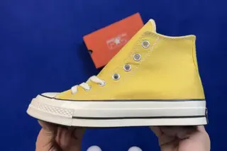 Converse High-Top Skate Shoes Yellow