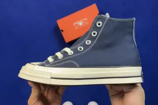 Converse 45c High-Top Skate Shoes Navy