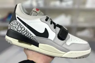 Jordan Legacy 312 Low Basketball Shoes White Grey (JORDAN-150)
