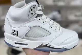 Jordan 5 Retro OG High-Top Basketball Shoes White