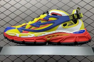Off-White Low-Top Lifestyle Sneakers Yellow Blue Red