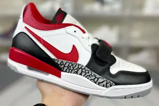 Jordan Legacy 312 Low Bulls Basketball Shoes White Red Chicago