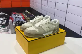 Fendi Low-Top Skate Shoes White