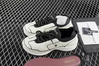 Chanel Low-Top Chunky Sneakers Black White Red (CHANEL-7)