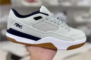 Jordan Flight Court Low-Top Basketball Shoes Grey Blue