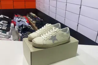 Golden Goose Super-Star Low-Top Skate Shoes Sail Vintage