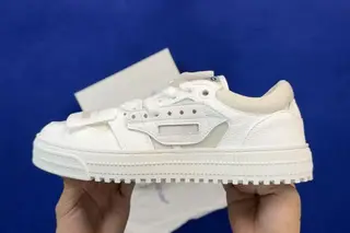 Off-White Ow Court Low-Top Skate Shoes White