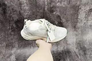 Off-White Low-Top Running Shoes White Green