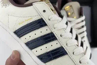 Adidas Originals Superstar Low-Top Skate Shoes Sail Navy