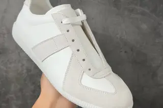 Maison Margiela Calfskin Replica MM6 Low-Top Lifestyle Sneakers White