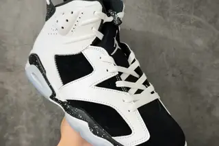 Jordan AJ6 Retro Low-Top Basketball Shoes Black White
