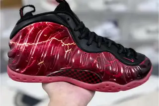Nike x Stranger Things Foamposite One Low-Top Basketball Shoes Red