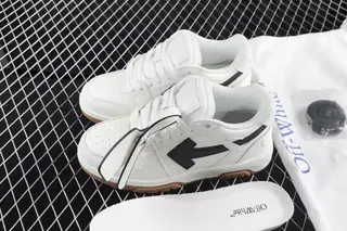Off-White Out Of Office Low-Top Skate Shoes White Black Gum