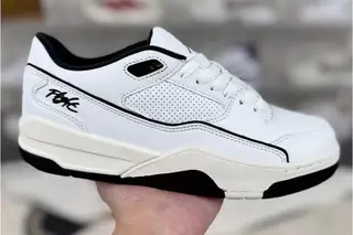 Jordan Flight Court Low-Top Basketball Shoes White Black