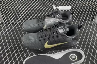 Nike Kobe Xi Protro Low-Top Basketball Shoes Black White