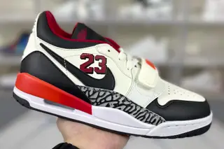 Jordan Jordanjordan Legacy 312 Low Basketball Shoes White Black Red