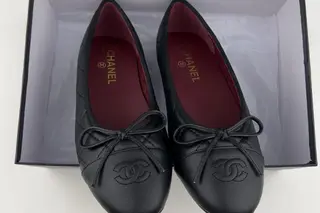 Chanel Classic Ballet Flat Low-Top Sneakers Black