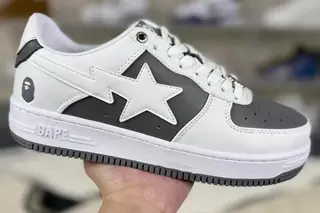 A Bathing Ape Sta Graffiti Low-Top Skate Shoes Olive