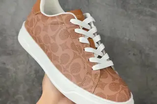 Coach Monogram Low-Top Skate Shoes Monogram Allover Print