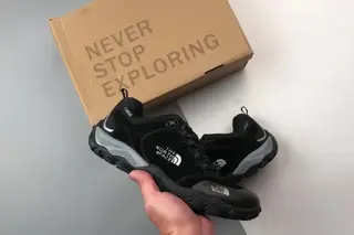 The North Face Low-Top Trail Running Shoes Black Silver