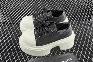SMFK Low-Top Chunky Sneakers Black White