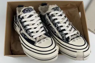 xVESSEL G.O.P. Low Chunky Skate Shoes Black Paisley