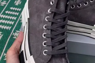 Rick Owens Drkshdw x Chuck 70 Dbl Drksta High-Top Chunky Sneakers Dark Grey