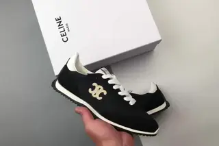 Celine Racer Triomphe Low-Top Lifestyle Sneakers Black