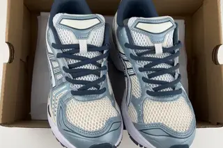 Asics Gel-Kayano 14 Low-Top Trail Running Shoes White Blue