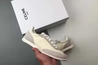 Celine Racer Triomphe Low-Top Lifestyle Sneakers Sail