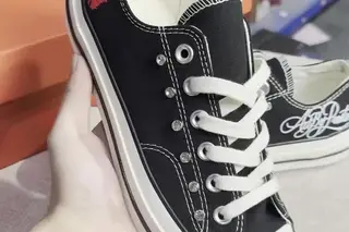 Converse Chuck 70 Low-Top Canvas Sneakers Black White