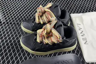 Lanvin Low-Top Lifestyle Sneakers Black Multicolor Laces