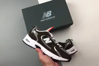 New Balance Low-Top Running Shoes White Brown