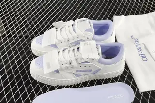 Off-White 3.0 Court Low-Top Skate Shoes White Blue