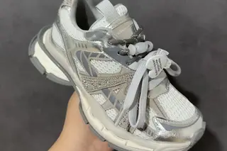 GG-CC Low-Top Chunky Sneakers White Grey