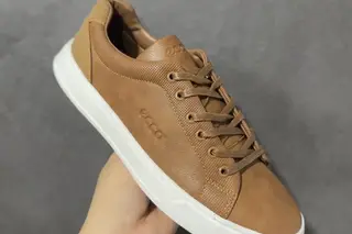 Ecco Soft 60 Low-Top Skate Shoes White Brown