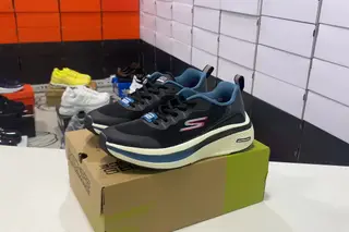 Skechers Men's Go Low-Top Running Shoes Black Blue