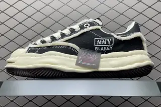 xVESSEL x Mihara Yasuhiro EVA Rb Logo Dissolve Low-Top Sneakers Black White