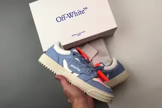 Off-White 3.0 Off-Court Low-Top Skate Shoes Blue White