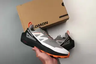 Salomon Elixir Activ GTX Low-Top Trail Running Shoes Grey Black Orange