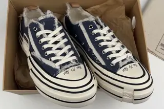 xVESSEL G.O.P. Low Chunky Skate Shoes Blue