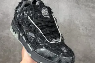 Louis Vuitton Trainer Skate Graffiti Low-Top Basketball Shoes Black