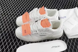 Off-White 3.0 Court Low-Top Skate Shoes White