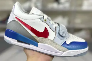 Jordan Legacy 312 Low Basketball Shoes White Blue Red (JORDAN-146)
